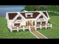 Minecraft: How To Build a Suburban House Tutorial(#10) | 마인크래프트 건축, 집 짓기, 인테리어