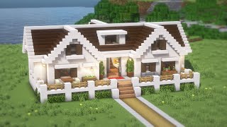 Minecraft: How To Build a Suburban House Tutorial(#10) | 마인크래프트 건축, 집 짓기, 인테리어