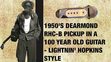 Lightnin' Hopkins 1950's Dearmond RHC-B Soundhole Pickup Demo