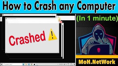 How to Crash any PC in 1 minute | MoH.NetWork