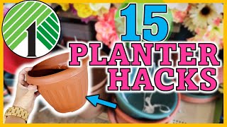 15* Dollar Store HACKS using PLANTERS! BEST High-End $1 Dollar Tree DIYs &amp; ideas to do in 2023!