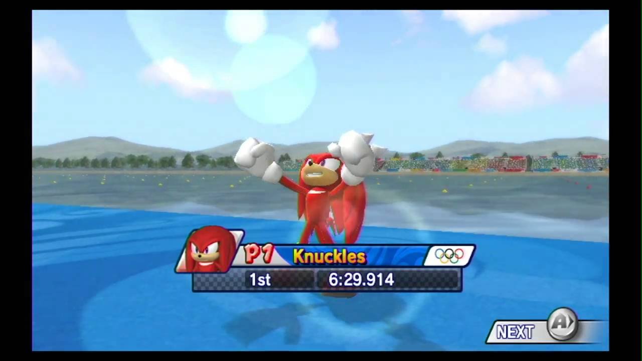 Mario & Sonic At The Olympic Games - Moonlight Circuit | Knuckles