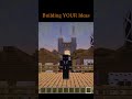 Building YOUR Ideas in Minecraft #minecraft #minecraftbuilding #shorts