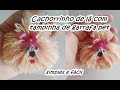 CACHORRINHO DE LÃ COM TAMPINHA DE GARRAFA PET