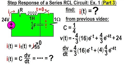 Electrical Engineering Ch 9: 2nd Order Circuits (47 of 76) Step Response of a RCL Series: Ex 1