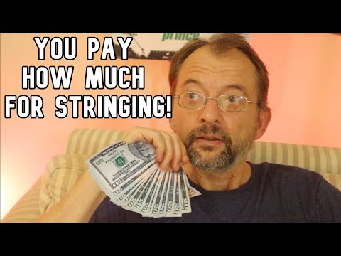 How much should you charge for racket stringing?