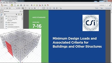 CSI ETABS - 03 - Assign Loads to structure as per ASCE (Part a) | Part 7