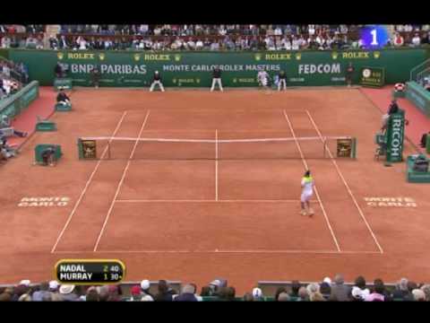 Victoria de Rafa Nadal sobre Andy Murray por 6-2 y 7-6(4) en la semifinal del Monte-Carlo Rolex Masters 2009