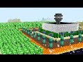 1,000 CREEPERS VS. THE SAFEST MINECRAFT HOUSE!