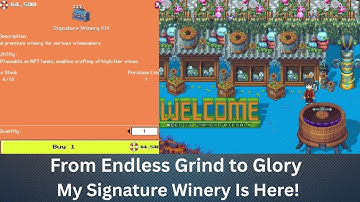 PIXELS︱The Ultimate Reward! Claimed My Signature Tier 3 Winery 🍇”