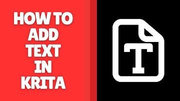 Tekst toevoegen in Krita | Handleiding voor beginners