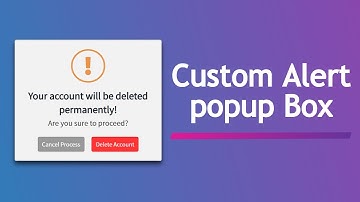 Custom Alert Popup Box using HTML CSS & Javascript