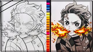 Speed Drawing RENGOKU, YORIICHI & TANJIRO - Kimetsu no Yaiba Demon Slayer  (Sun Breathing) 7k SUBS 