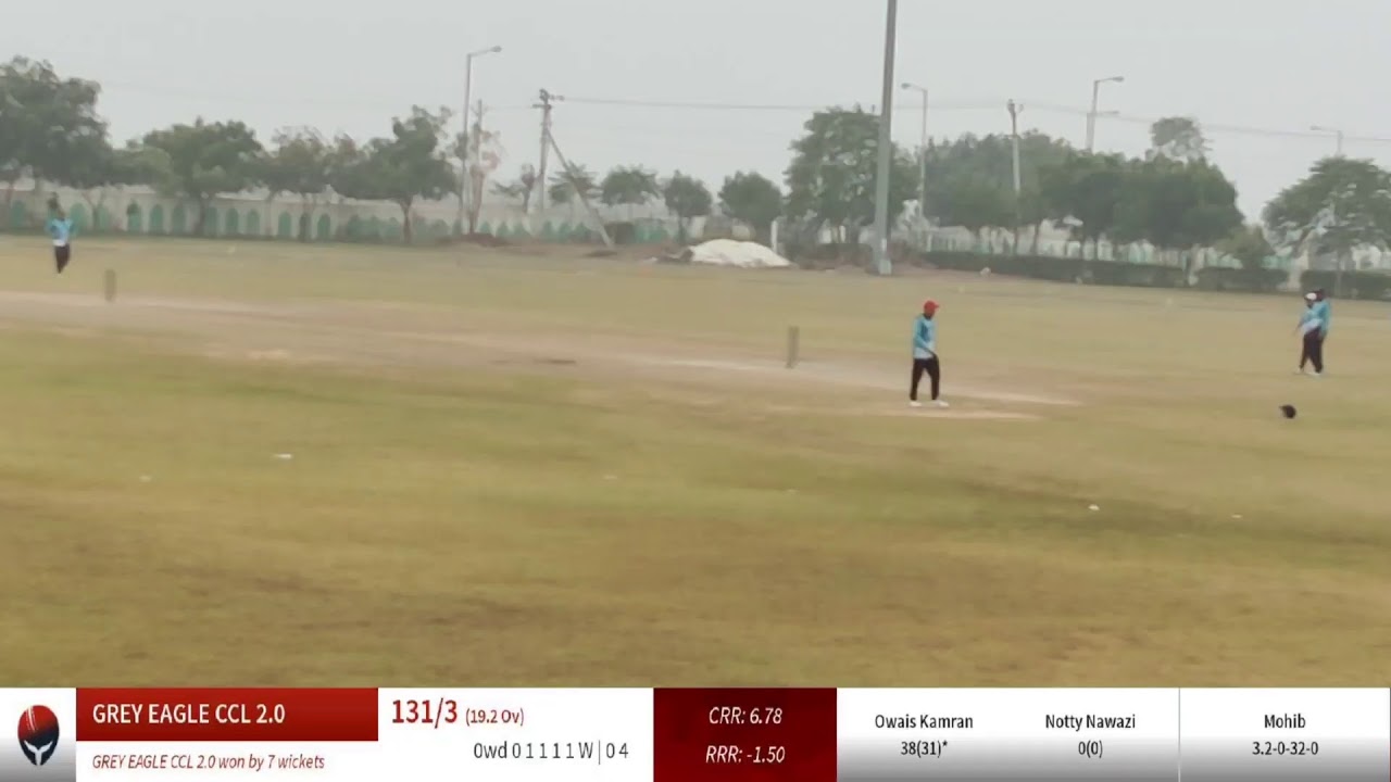 Live Cricket Match | HUNAIN SMASHERS CCL 2.0 vs GREY EAGLE CCL 2.0 | 09-Jan-21 09:30 AM 20 overs | C