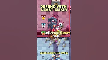 DEFEND THIS PUSH WIH LEAST ELIXIR😣😣