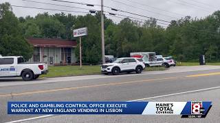 Police Gambling Control Office conduct raid at Lisbon Maine business