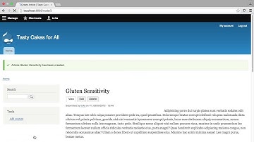 Learning Drupal 8 Tutorial | Out Of The Box - Basic Pages And Articles