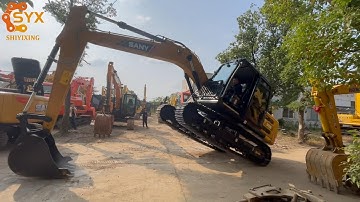 SANY SY135C pro 13ton used excavator extreme performance demonstration