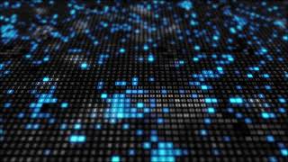 Video Loop Background HD - Cubic Blue Particle Motion Graphic Abstract