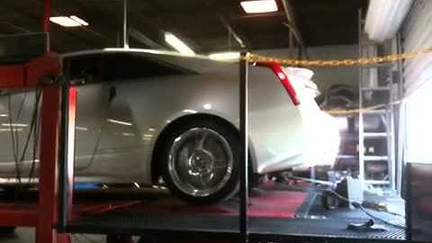 2011 Cadillac CTS-V Coupe dyno with cutouts open