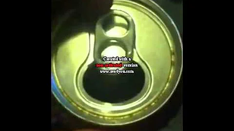How to easily remove the tabs from soda cans