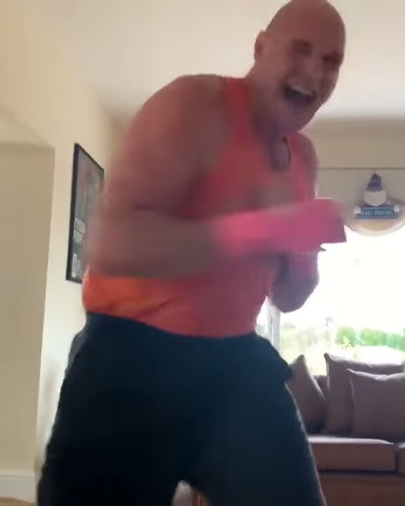 Tyson Fury Taunting Deontay Wilder While Shadowboxing In His Living Room