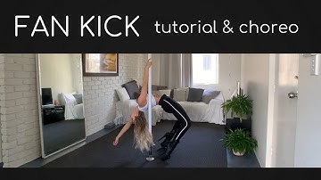 POLE DANCE FAN KICK TUTORIAL & CHOREOGRAPHY | Pole Dancer Sandra Flow