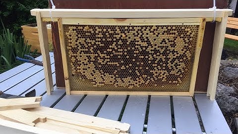 How to make a national beehive frame into a Langstroth beehive frame ￼