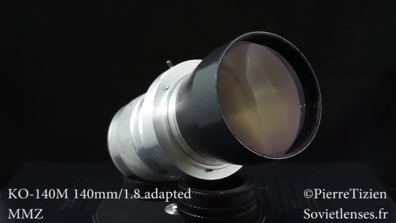 KO-140M 140mm/1.8 adapted with iris - YouTube