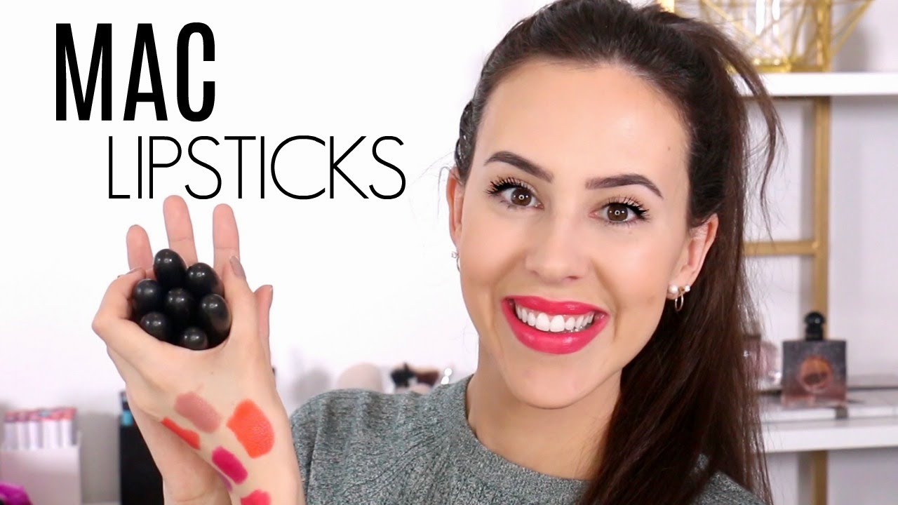 Mac Lipstick Collection Amplified Favorites Swatches Wear Test Youtube