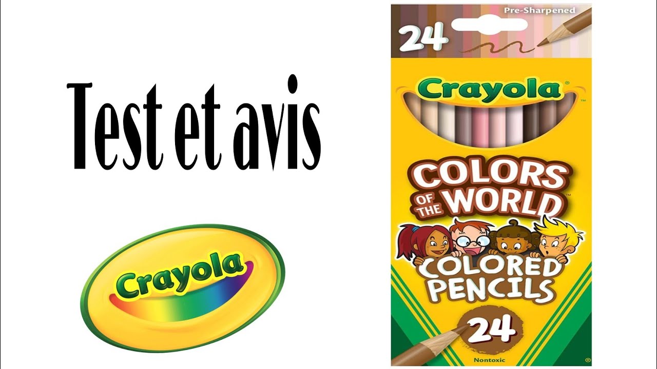 crayola: Colour of the world 24 crayons de couleurs 