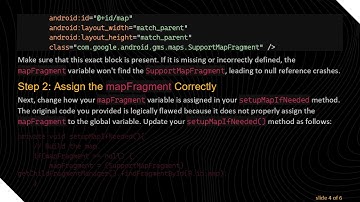 Resolving the Android Fragment Crash: mapFragment.setRetainInstance(true) Issue