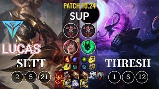 IGY Lucas Sett vs Thresh Sup - KR Patch 10.24