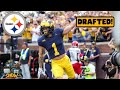 Pittsburgh steelers draft michigan wr roman wilson rd 3 pick 84