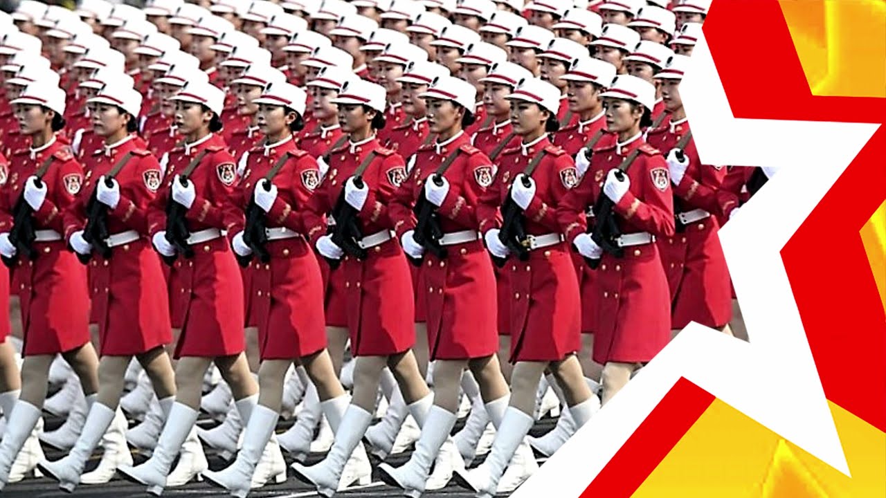 ЖЕНСКИЕ ВОЙСКА КИТАЯ ☆ 中国女子军 ☆ WOMEN'S TROOPS OF CHINA ☆ 中國女兵 - YouTube