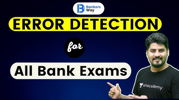9:00 AM - Error Detection | For All Bank Exams | English by Vishal Parihar