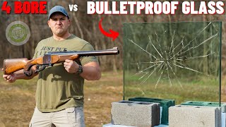 4 Bore Rifle Vs Bulletproof Glass (The Biggest Rifle Ever !!!)