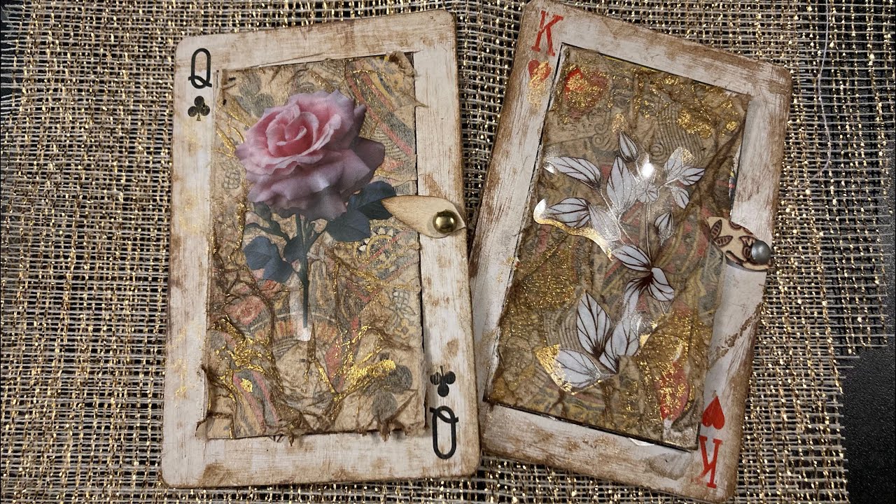 Altered playing card booklets