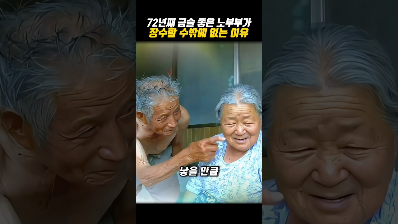 72년째 금슬 좋은 노부부가 장수할 수밖에 없는 이유