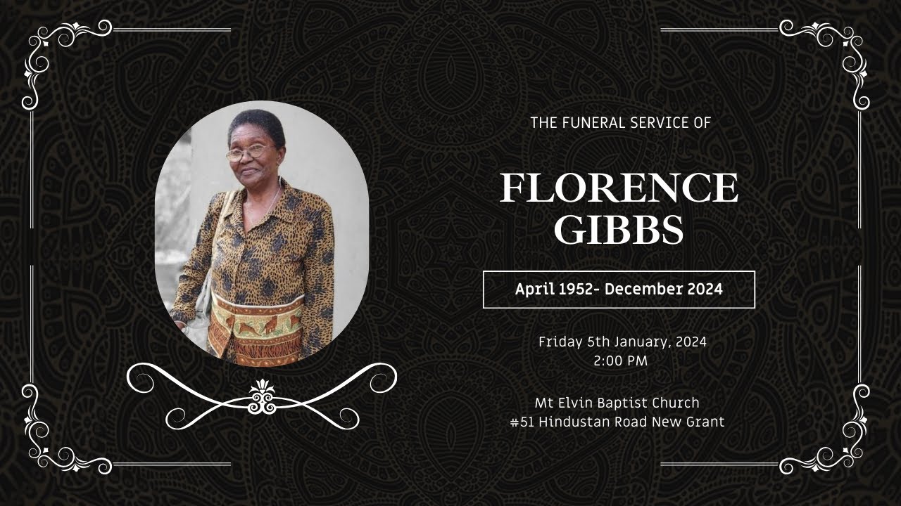 The Funeral Service of Florence Gibbs - Friday 5th January 2024 - YouTube