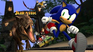 Sonic Travels to Jurassic Park