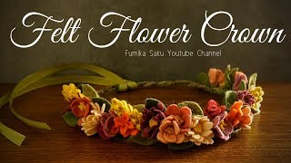 How to Make Felt Flower Crown