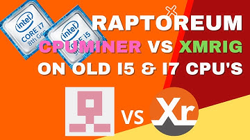 Raptoreum Mining Showdown [] Cpuminer vs XMRIG on old Intel i5 & i7 CPU