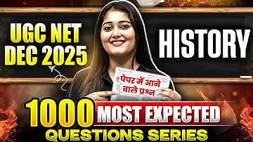 UGC NET History | UGC NET History 1000 Most Expected Questions | UGC NET History Mock Test in Hindi