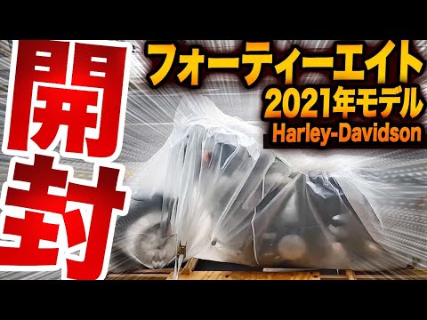 【初めてのハーレー】スポーツスター、フォーティーエイトがショップに入荷【モトブログ】