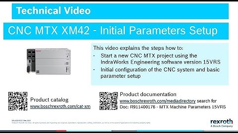 CNC MTX with XM42 controller  - Initial Parameters Setup