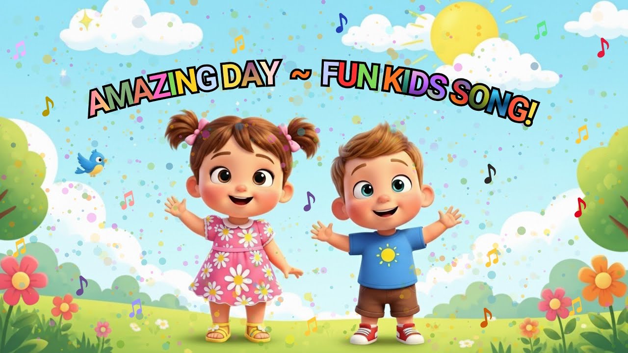 Amazing Day Song 🌈  Happy Kids Cartoon  Sing, Dance & Play