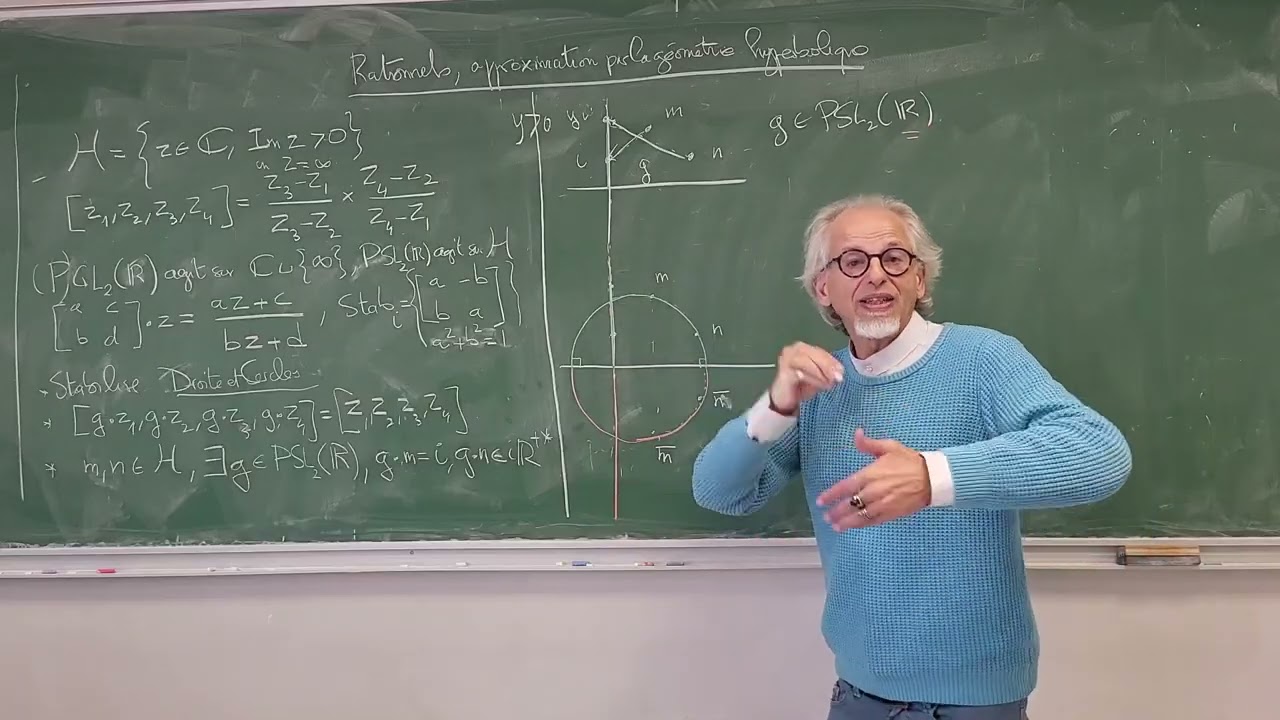 Approximation d'un réel et pavage par des triangles hyperboliques