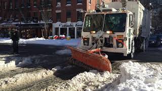 Snow plow in action after January 2016 Snowpocalypse