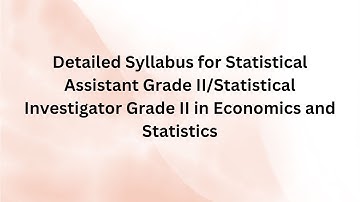 Statistical Assistant Grade 2 New Syllabus & Study Strategy | K PSC | 100+ Vacancies